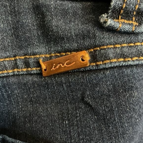 INC Jeans Women's 6 Crop Straight Leg Curvy Fit Mid Rise Double Button - Picture 10 of 10